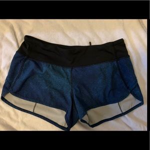 Lululemon speed shorts